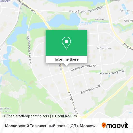Московский Таможенный пост (ЦЭД) map