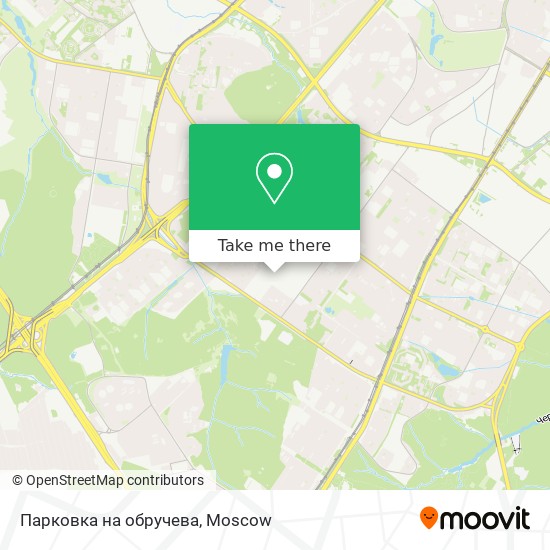 Парковка на обручева map