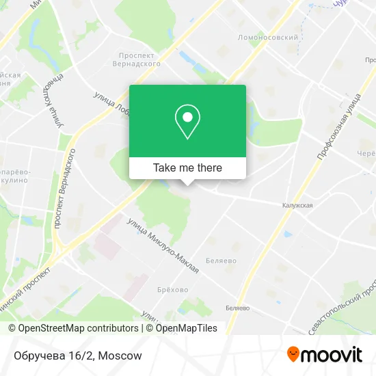 Обручева 16/2 map