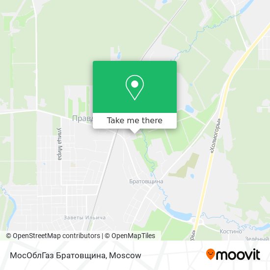 МосОблГаз Братовщина map