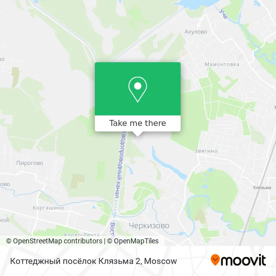 Коттеджный посёлок Клязьма 2 map