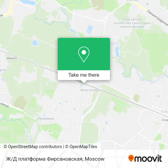 Ж/Д платформа Фирсановская map