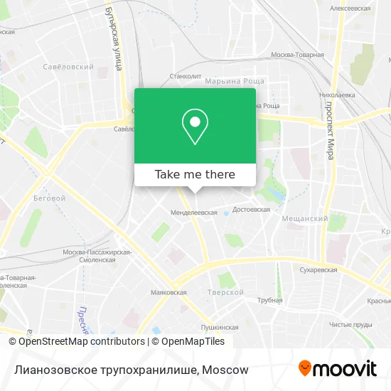 Лианозовское трупохранилише map