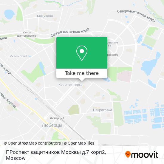 ПРоспект защитников Москвы д.7 корп2 map