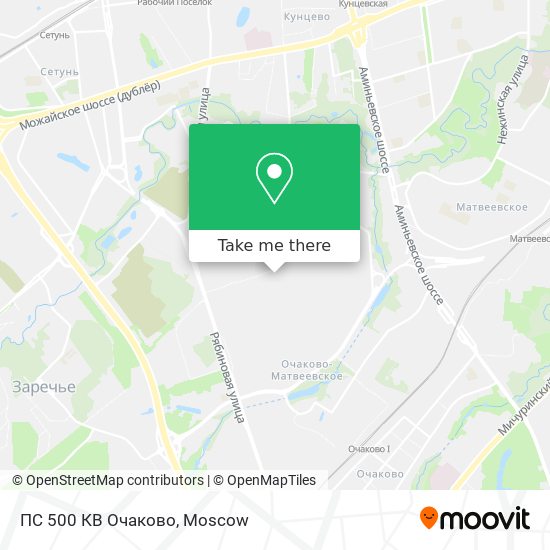 ПС 500 КВ Очаково map