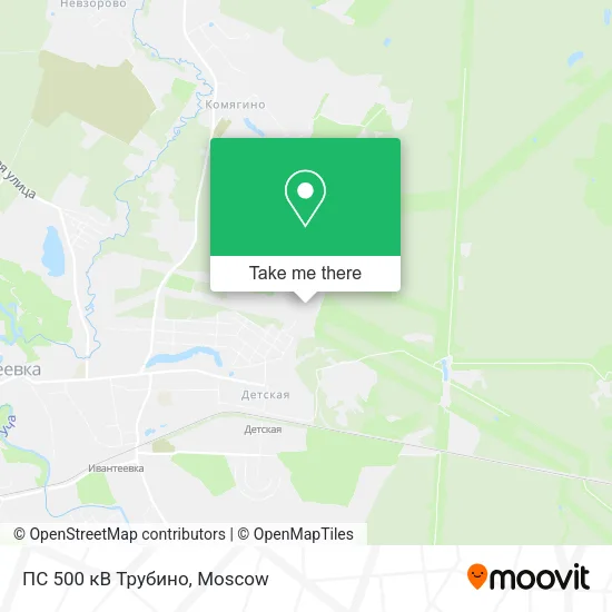 ПС 500 кВ Трубино map