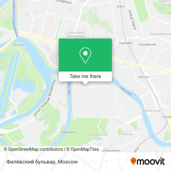 Филёвский бульвар map