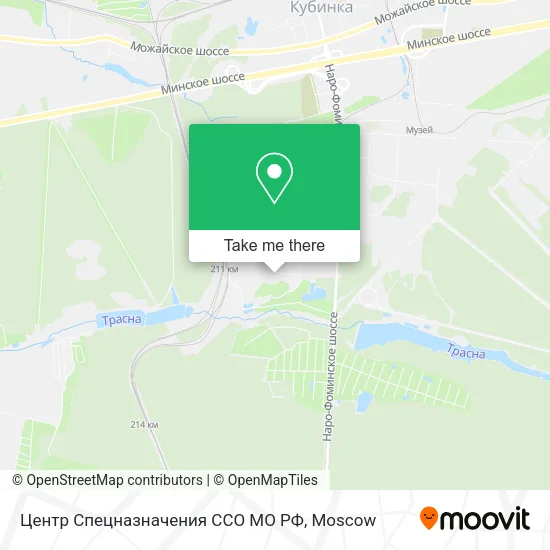 Центр Спецназначения ССО МО РФ map