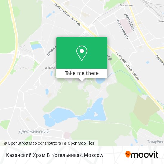 Казанский Храм В Котельниках map