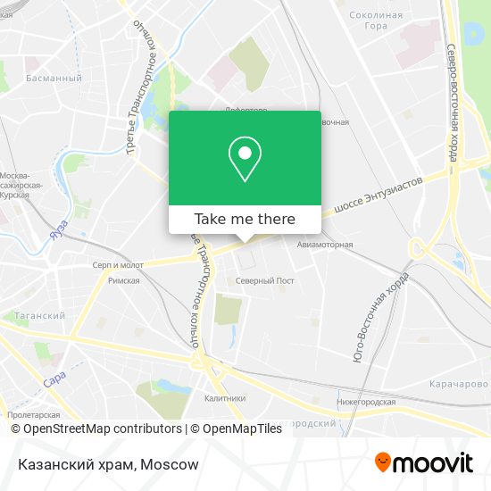 Казанский храм map