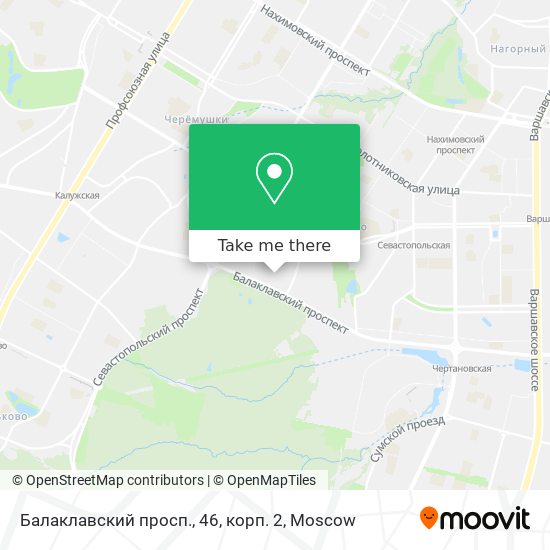 Балаклавский просп., 46, корп. 2 map