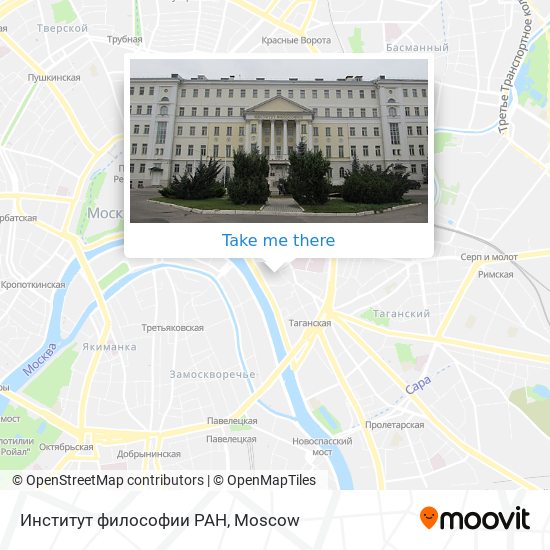 Институт философии РАН map