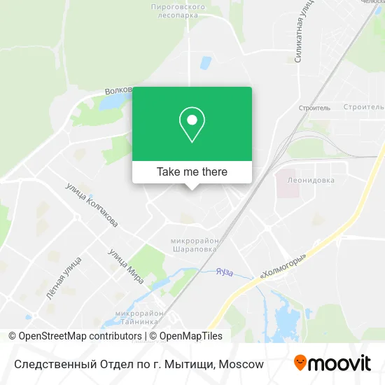 Следственный Отдел по г. Мытищи map