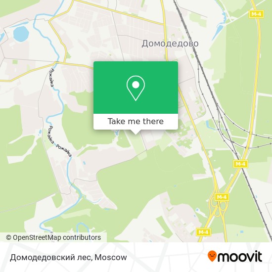 Домодедовский лес map