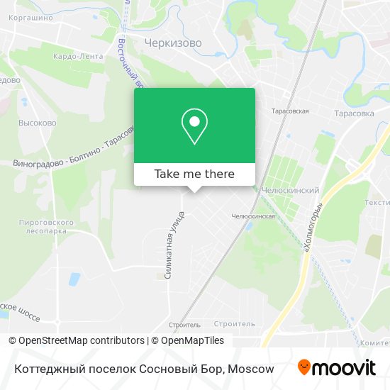 Коттеджный поселок Сосновый Бор map
