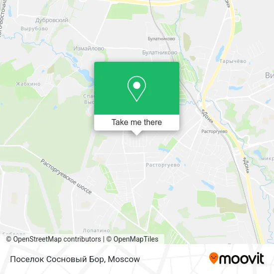 Поселок Сосновый Бор map