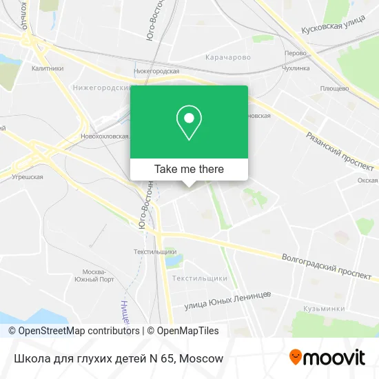 Школа для глухих детей N 65 map