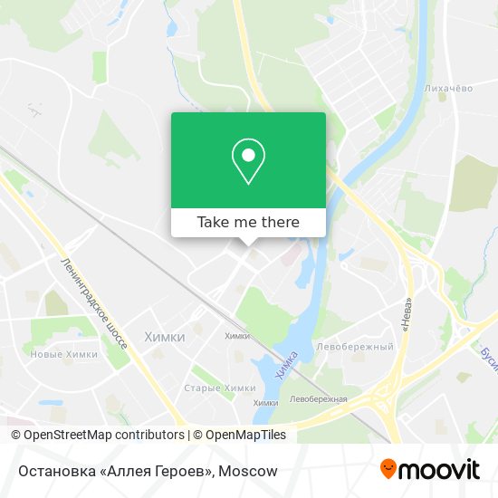 Остановка «Аллея Героев» map