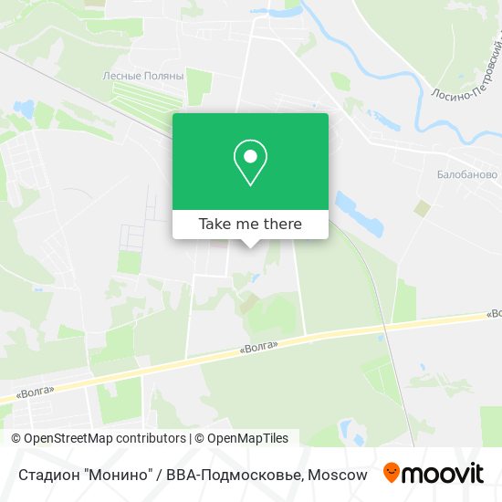 Стадион "Монино" / ВВА-Подмосковье map