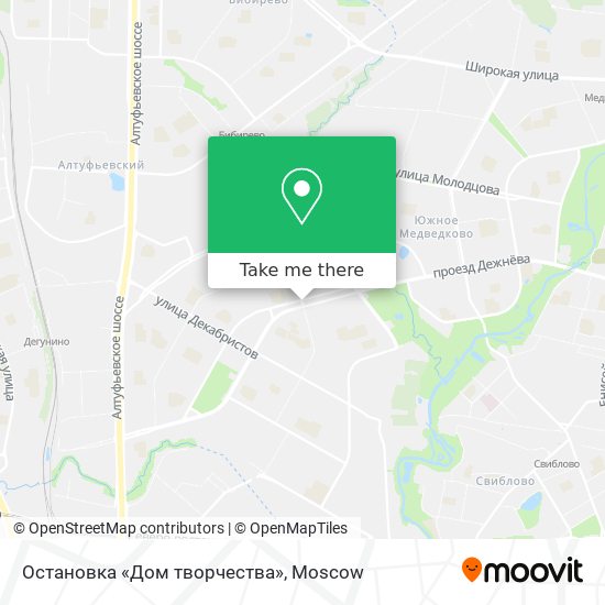 Остановка «Дом творчества» map
