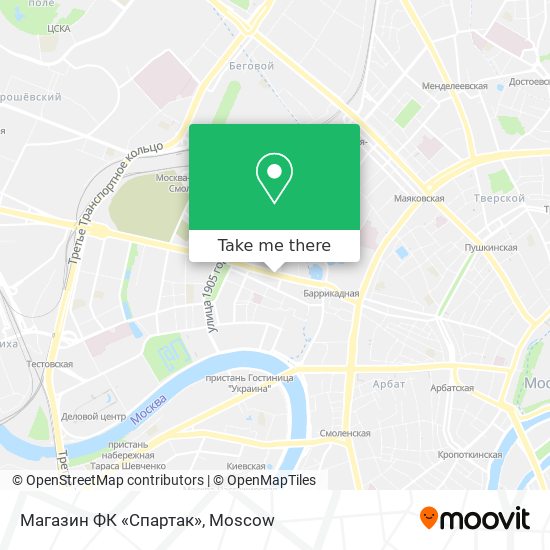 Магазин ФК «Спартак» map