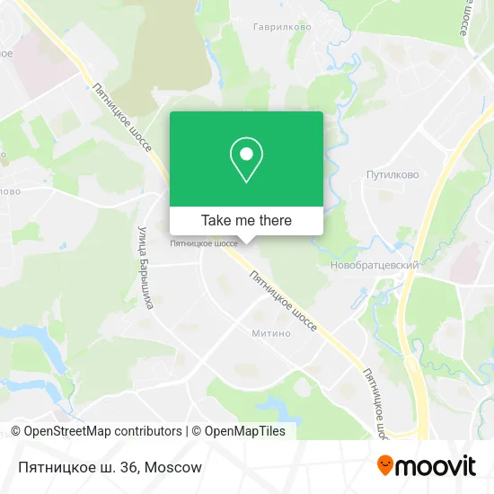 Пятницкое ш. 36 map