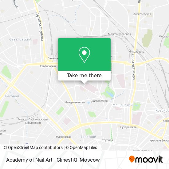 Academy of Nail Art - ClinestiQ map
