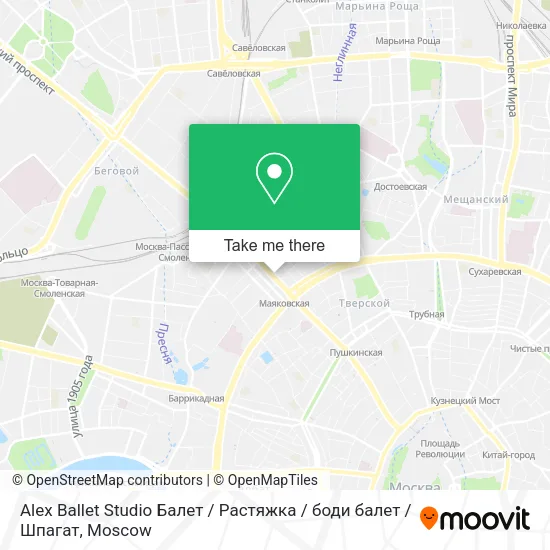 Alex Ballet Studio Балет / Растяжка / боди балет / Шпагат map