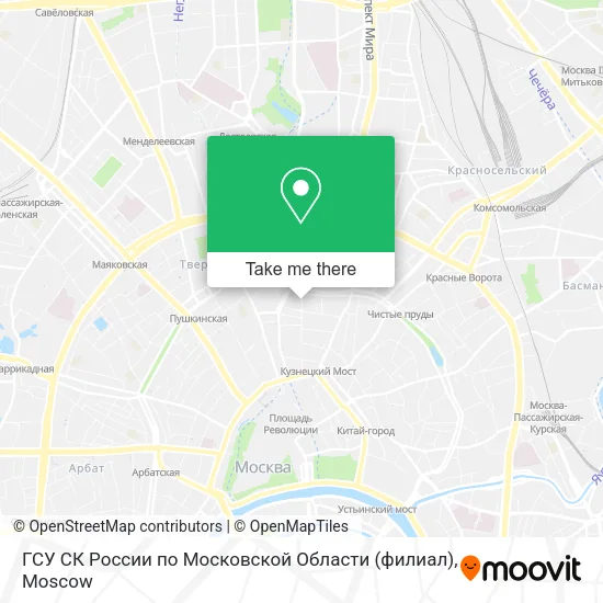 ГСУ СК России по Московской Области (филиал) map