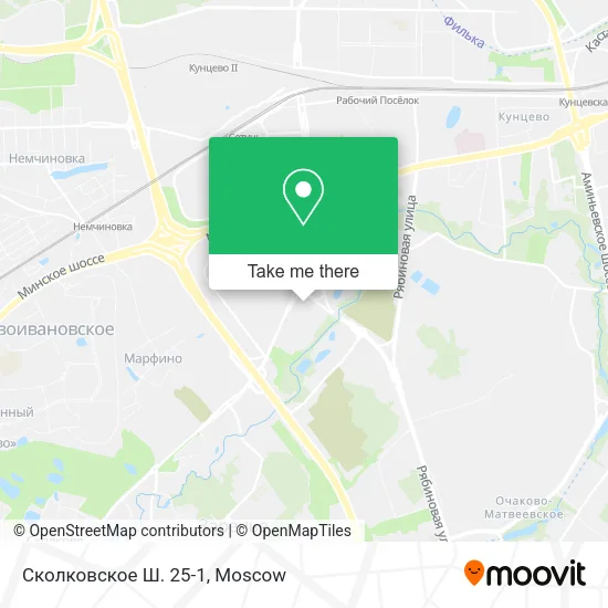Сколковское Ш. 25-1 map