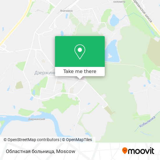 Областная больница map