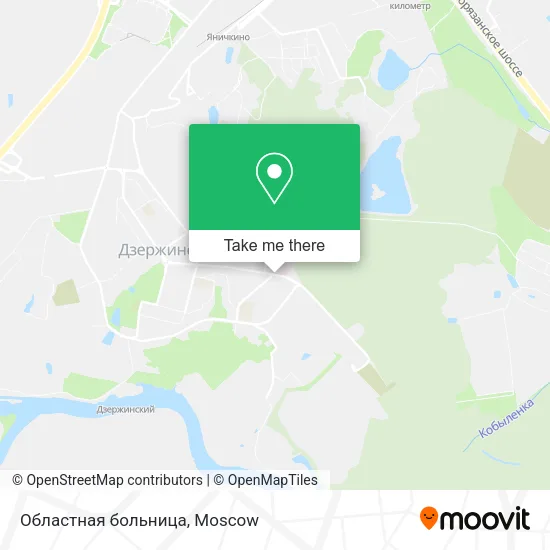 Областная больница map
