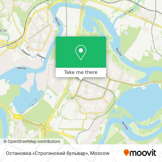 Остановка «Строгинский бульвар» map
