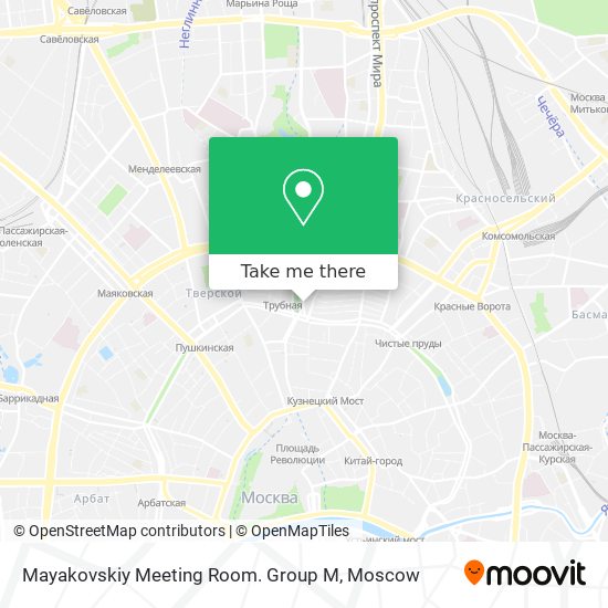 Mayakovskiy Meeting Room. Group M map