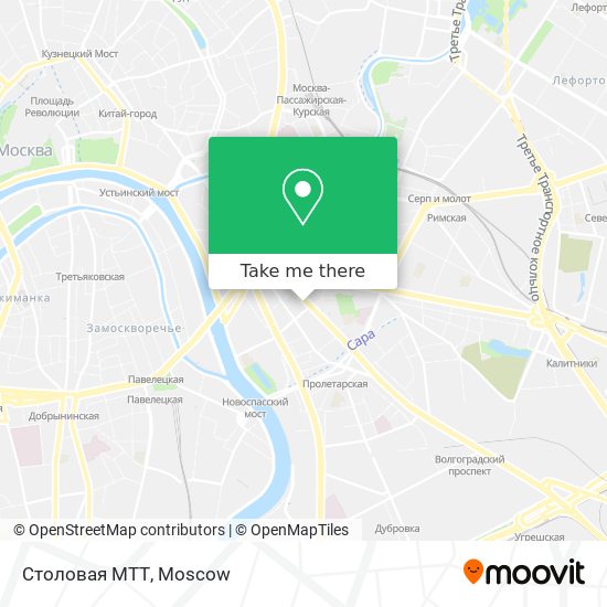 Столовая МТТ map