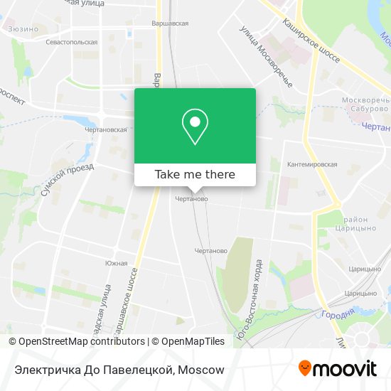 Электричка До Павелецкой map