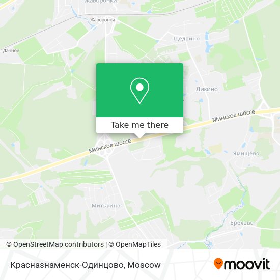 Красназнаменск-Одинцово map