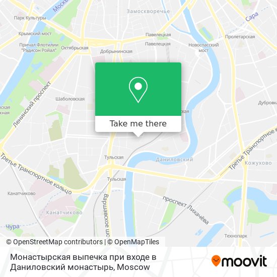 Монастырская выпечка при входе в Даниловский монастырь map