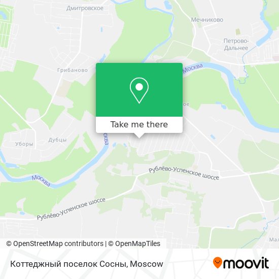 Коттеджный поселок Сосны map