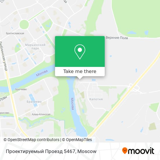 Проектируемый Проезд 5467 map