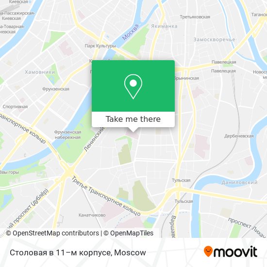 Столовая в 11–м корпусе map