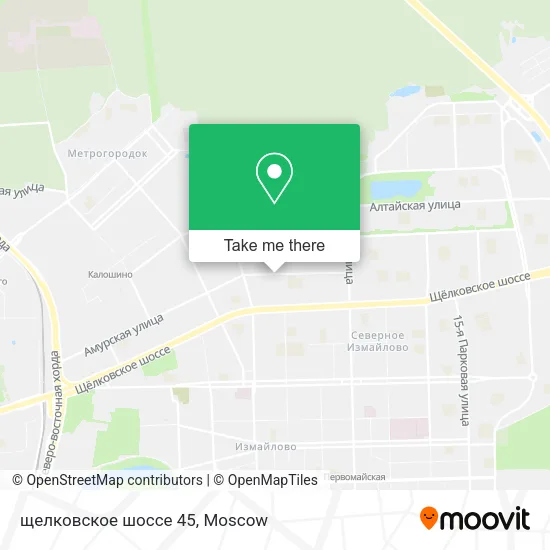 щелковское шоссе 45 map