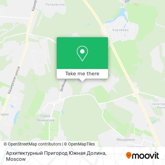 Архитектурный Пригород Южная Долина map