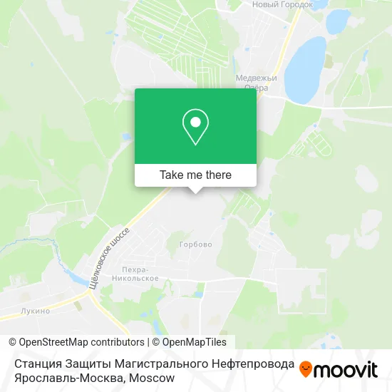 Станция Защиты Магистрального Нефтепровода Ярославль-Москва map