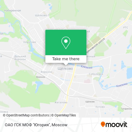 ОАО ГСК МОФ "Югория" map