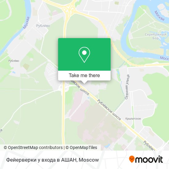 Фейерверки у входа в АШАН map