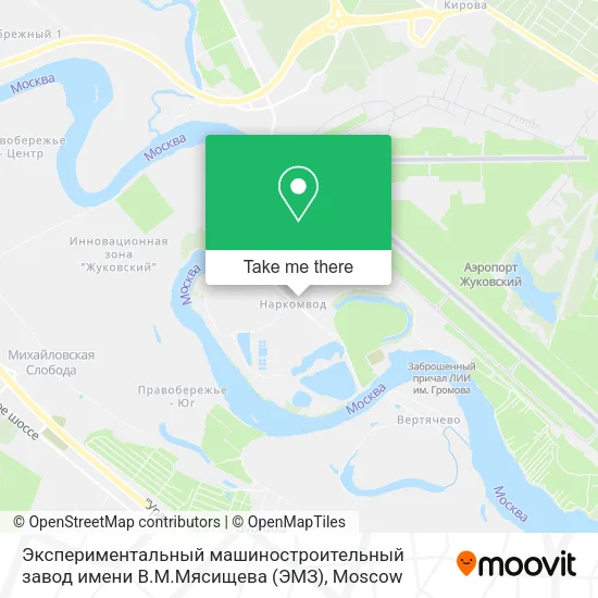 Экспериментальный машиностроительный завод имени В.М.Мясищева (ЭМЗ) map