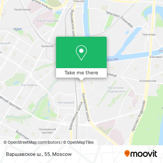 Варшавское ш., 55 map