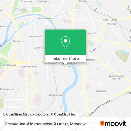 Остановка «Новоспасский мост» map