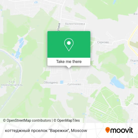 коттеджный прселок "Варежки" map